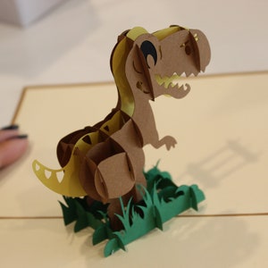 Dinosaur, Pop Up Card, Birthday Card, Greeting Card, Birthday Pop Up Card, Christmas Card, Get Well Card, Anniversary Card, 391