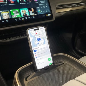 Rivian Compatible Center Console Phone Holder (Vertical)