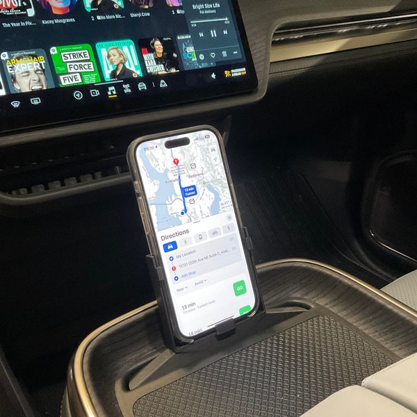 Support pour téléphone Rivian pour console centrale (vertical)