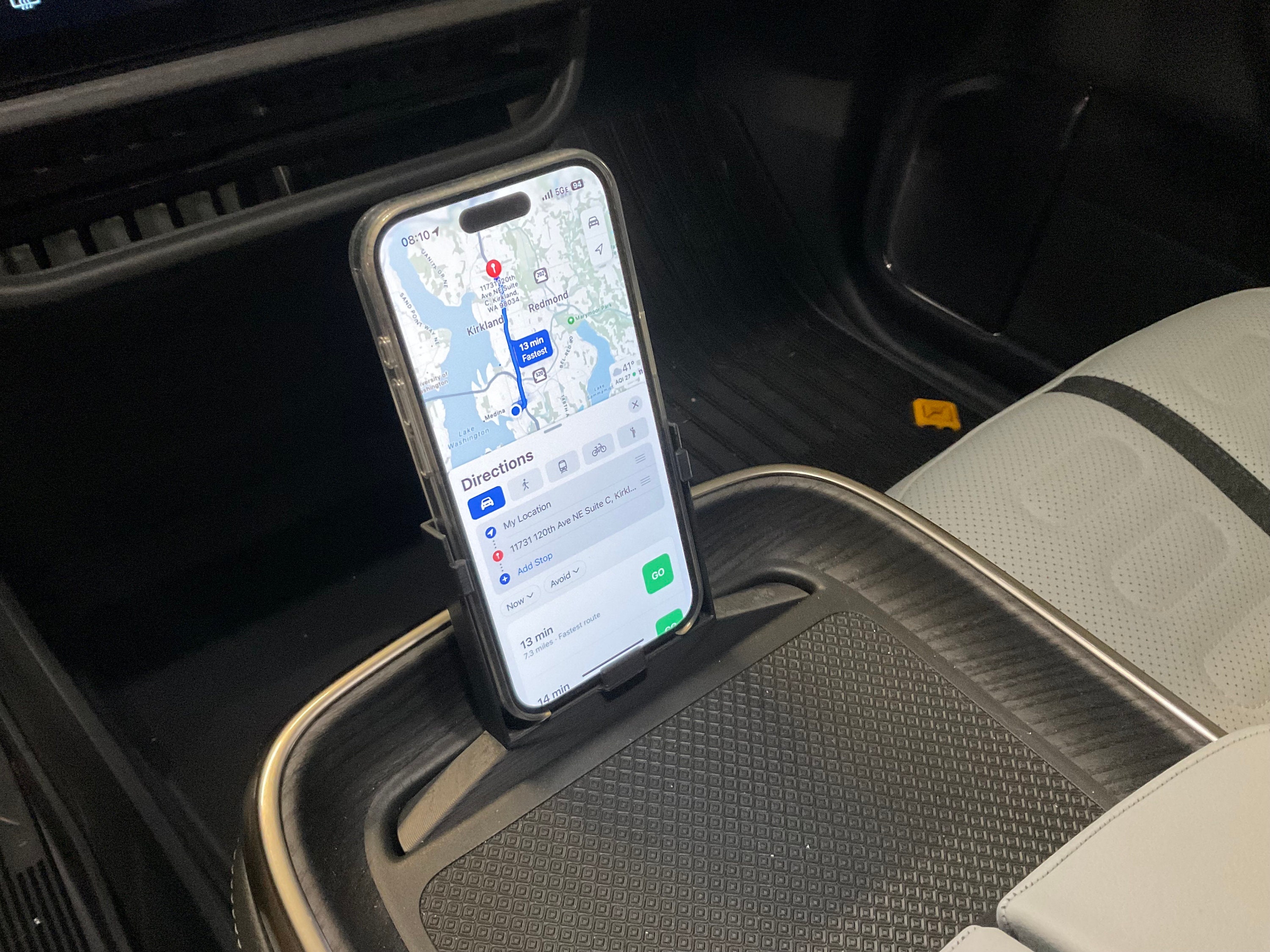 Rivian Compatible Center Console Phone Holder vertical Etsy