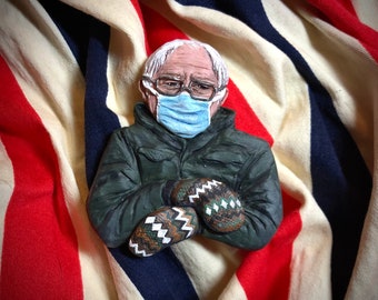 Pocket Bernie (Bernie Sanders Inauguration meme brooch)