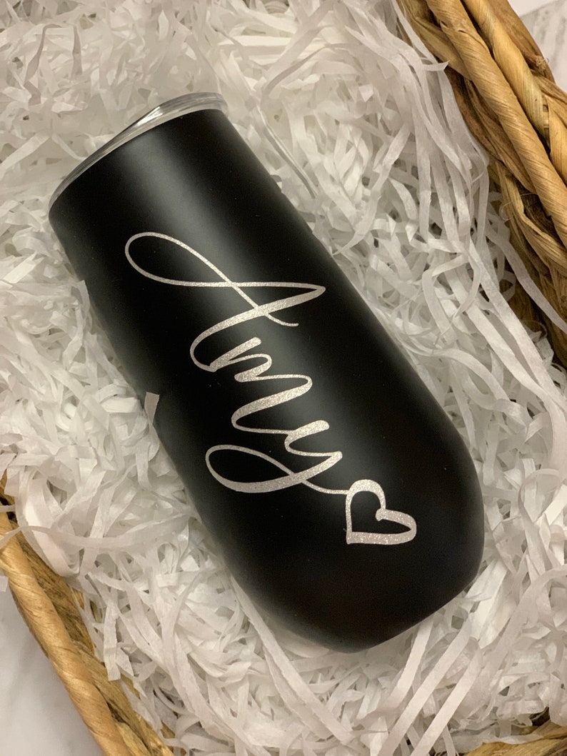 Insulated champagne stemless flutes/ personalised stainless Etsy