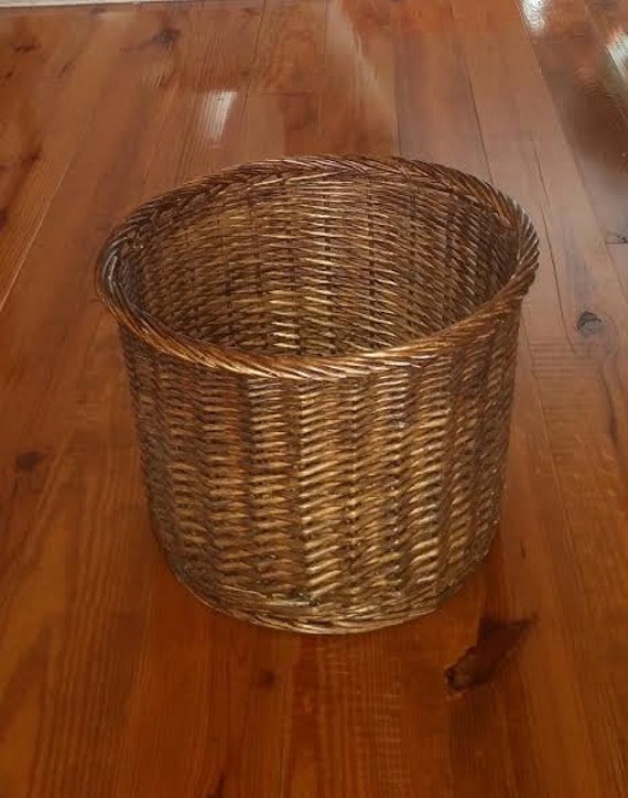 Large Round Basket Wicker Planter Laundry Image 0
