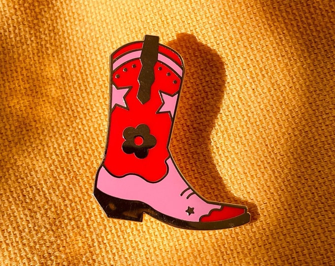 Cowgirl/Cowboy Boot Enamel Pin