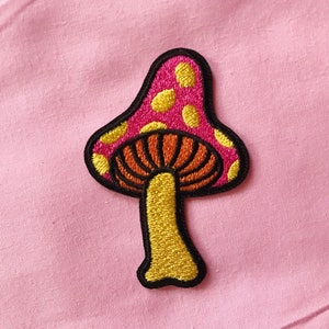 Mushroom Iron On Patch
