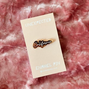 California Enamel Pin