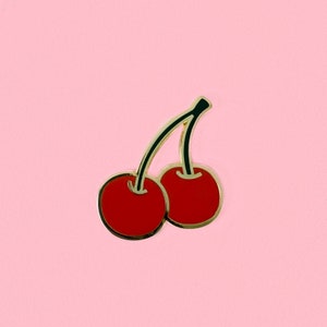 Cherries Enamel Pin