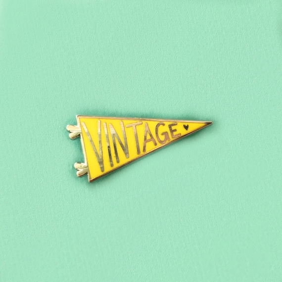 Vintage Pennant Enamel Pin