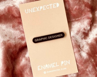 Graphic Designer Enamel Pin