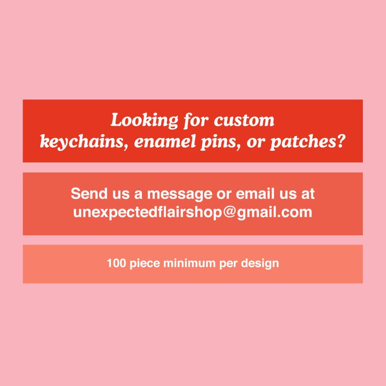Yeehaw Embroidered Keychain - Orange & Pink image 2