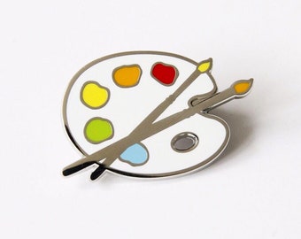 Paint Palette Enamel Pin