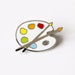 Paint Palette Enamel Pin 