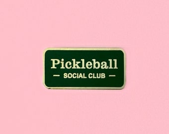 Pickleball Social Club Enamel Pin