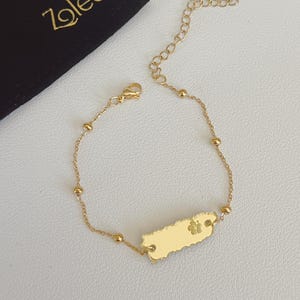 Puerto Rico gold bracelet