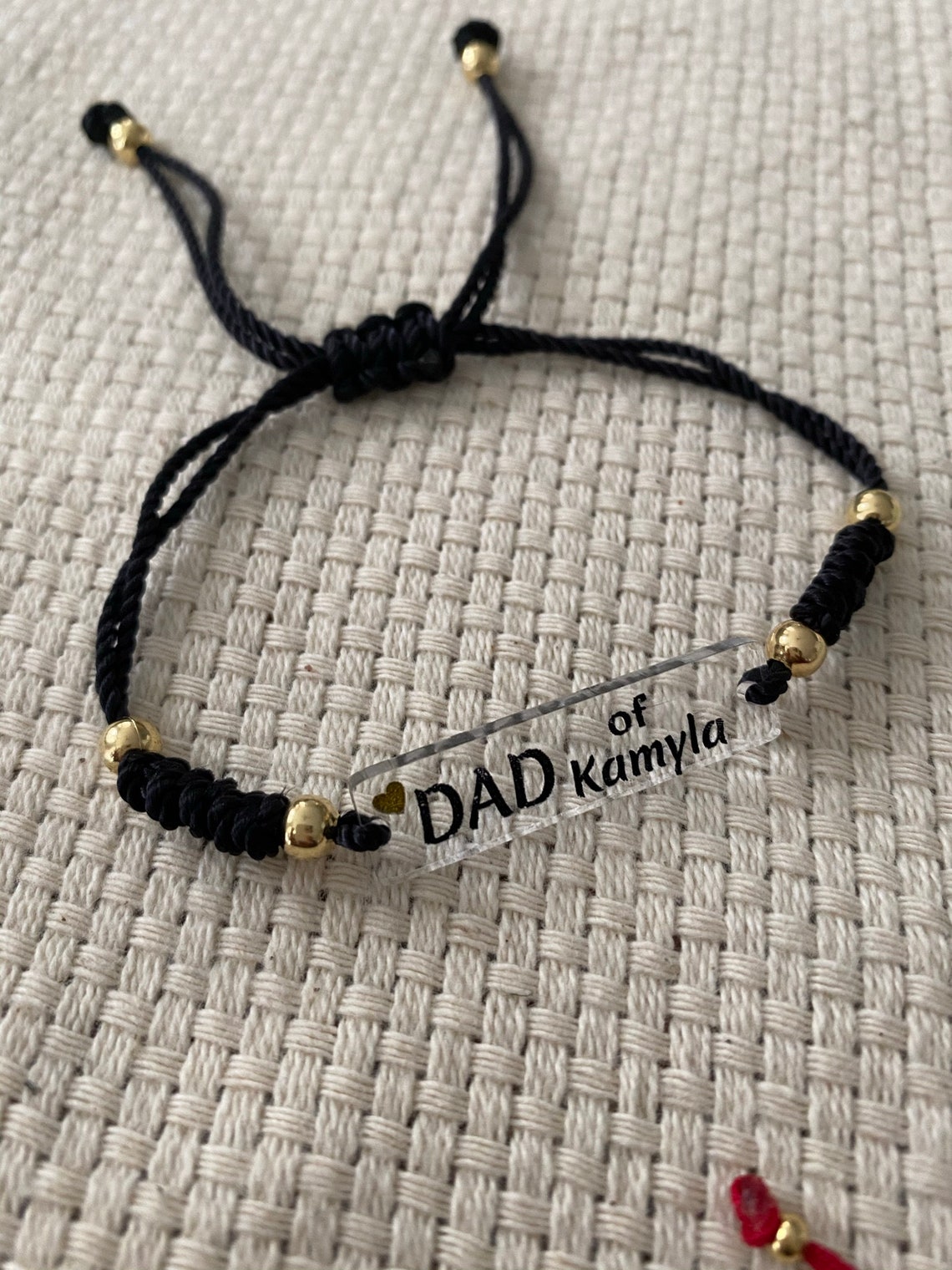 Dad custom bracelet name bracelet fathers day Etsy