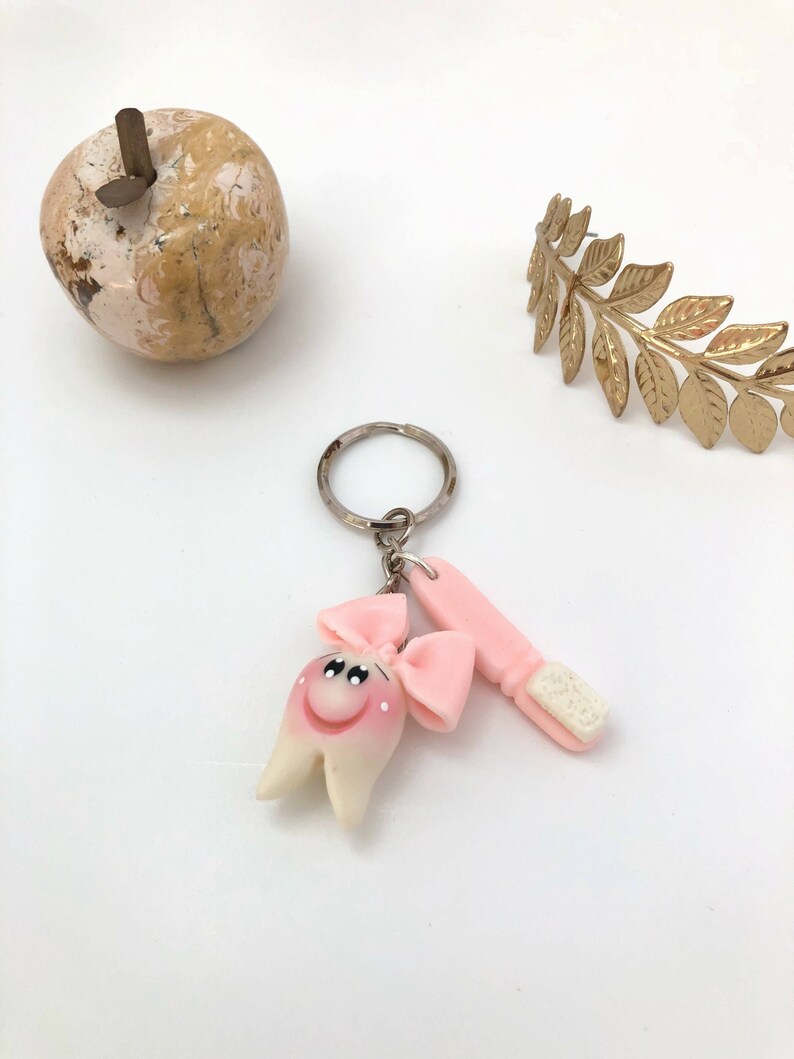 Tooth Keychain Etsy