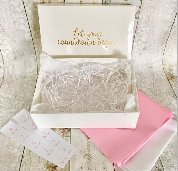 Wedding Countdown Gift Box Kit | Etsy