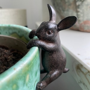 Suspension pour pot de fleurs lièvre - Décoration cadeau pour l'intérieur et l'extérieur de la maison