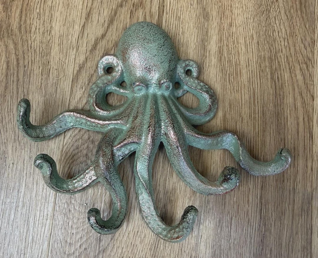 Cast Iron Octopus Hook - Decorative Wall Hanger - Etsy UK