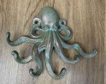 Cast Iron Octopus Hook - Decorative Wall Hanger