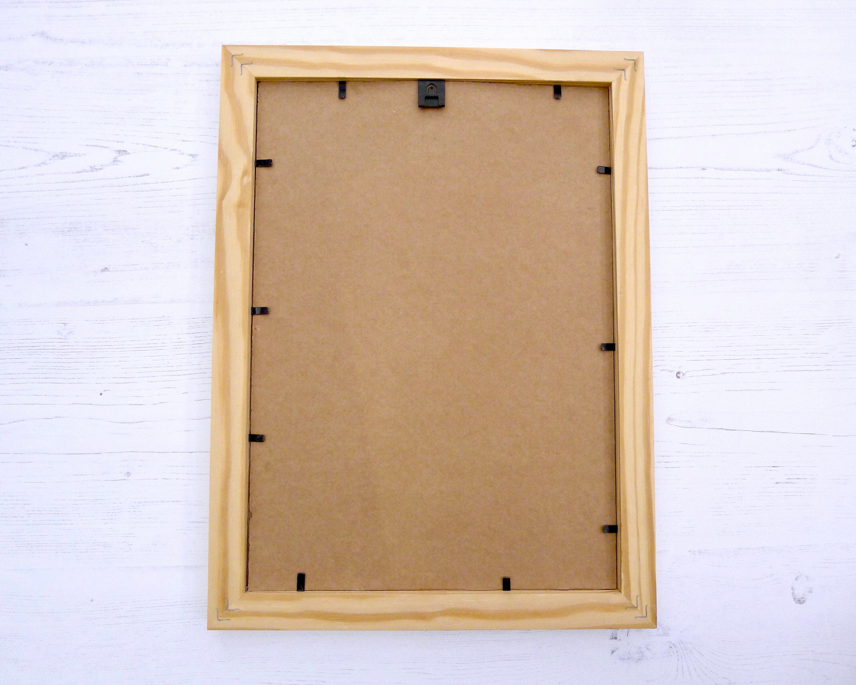 Solid pine frame. Pine frame in different sizes. Picture Etsy