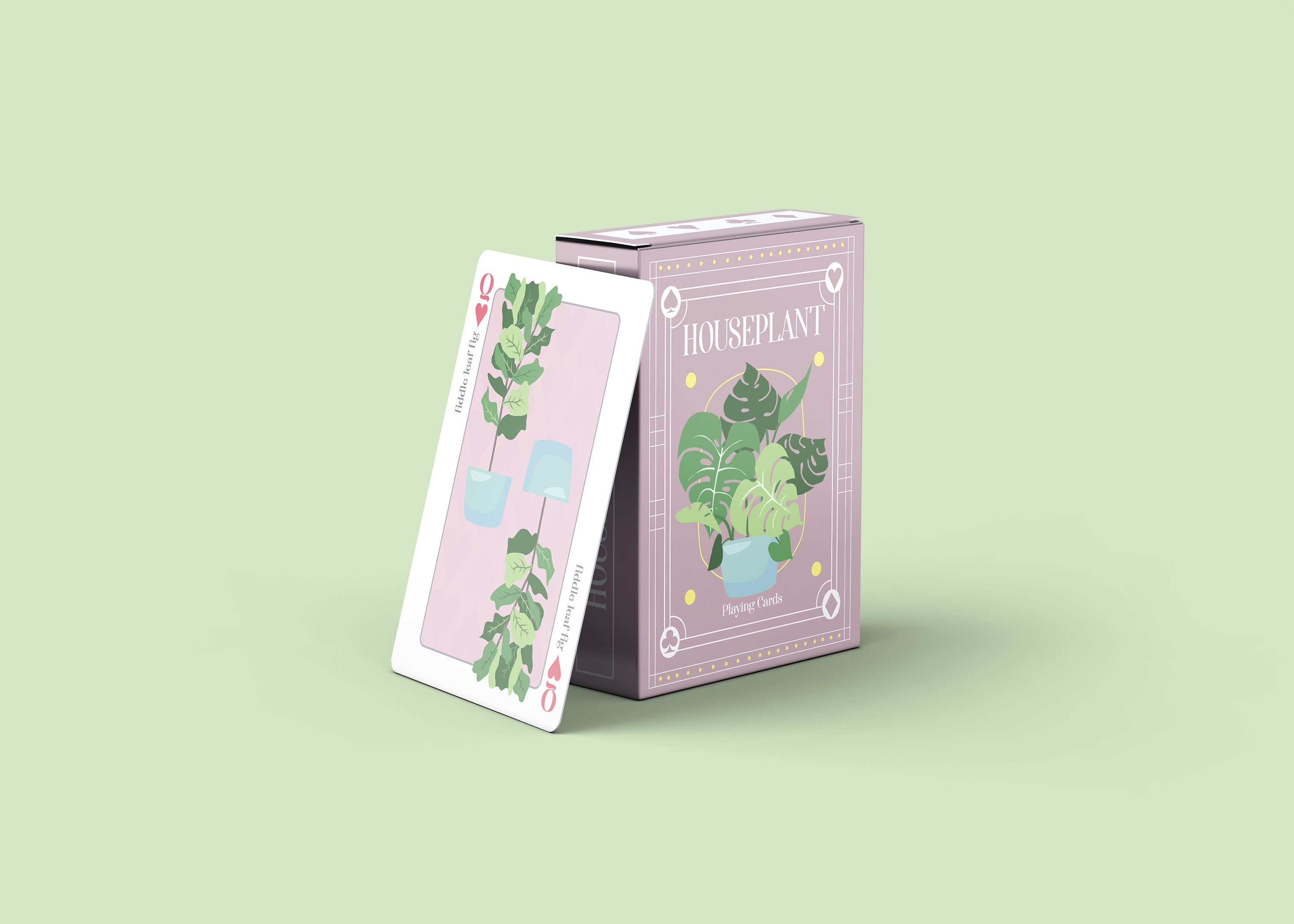 Houseplant Playing Cards Etsy