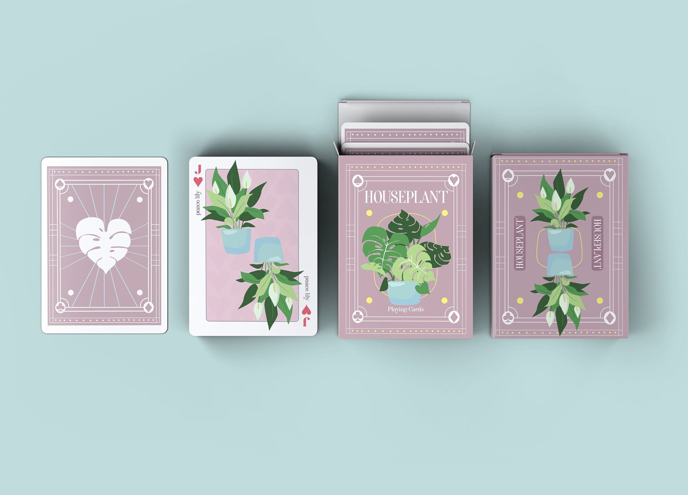 Houseplant Playing Cards Etsy