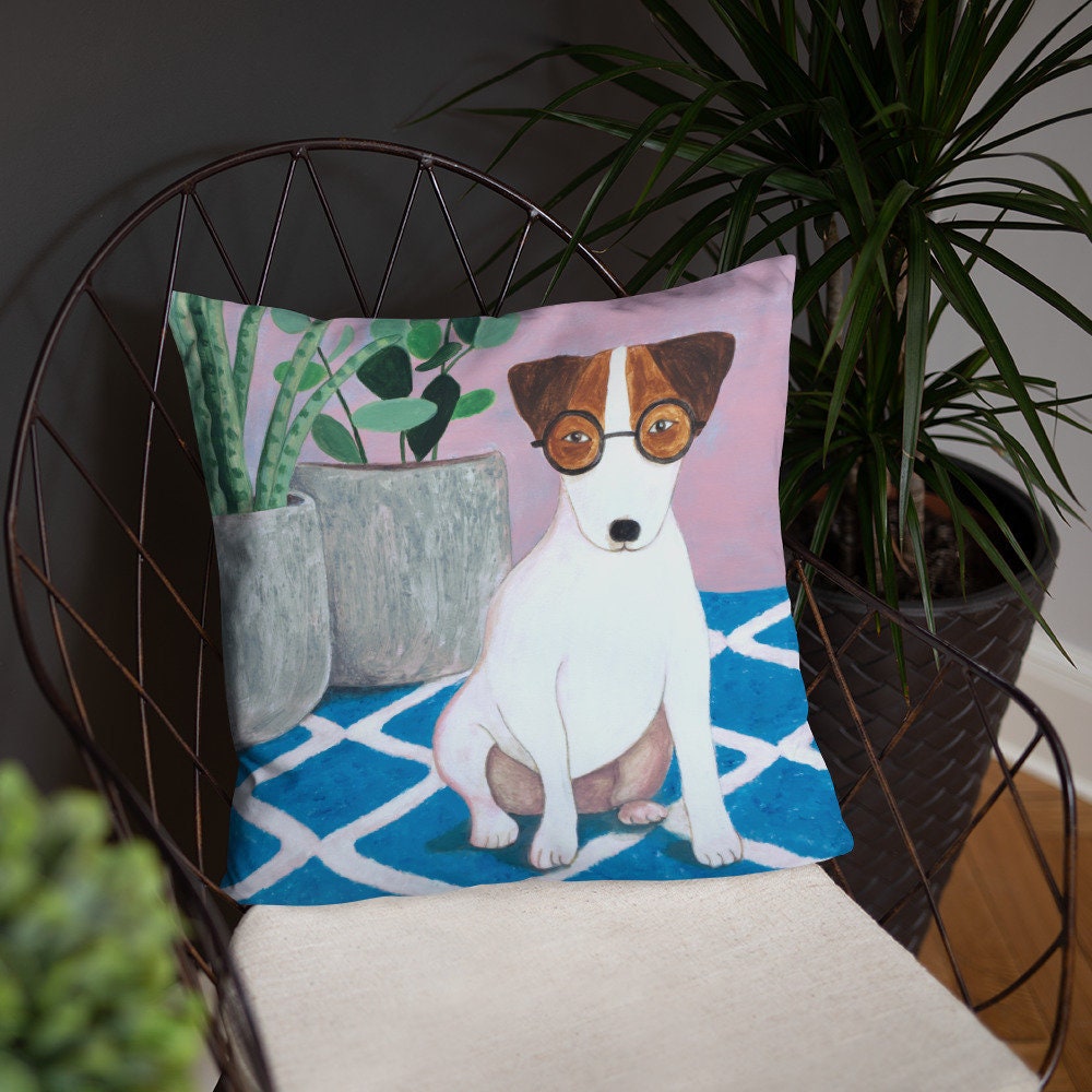 Coussin Jack Russell Pour Décoration Maison Salle Séjour