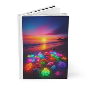 Sunset Shells Hardcover Journal: Inspirational Writing, Travel Notes