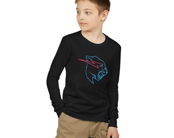 Mr. Beast inspirierter Style Hoodie für Kinder, Gamer Grafik-Sweatshirt, Lightning Panther Jugend Hoodie, coole YouTube-inspirierte Kleidung
