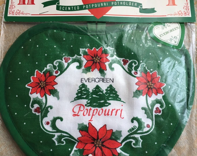 Vintage Heart Scents Evergreen Scented Potpourri Potholder