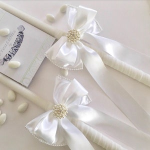 Orthodox Wedding Candles-Lambathes-Greek Wedding-Baptism Candles--Greek Lambades Gamou