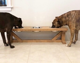 multiple dog feeding station