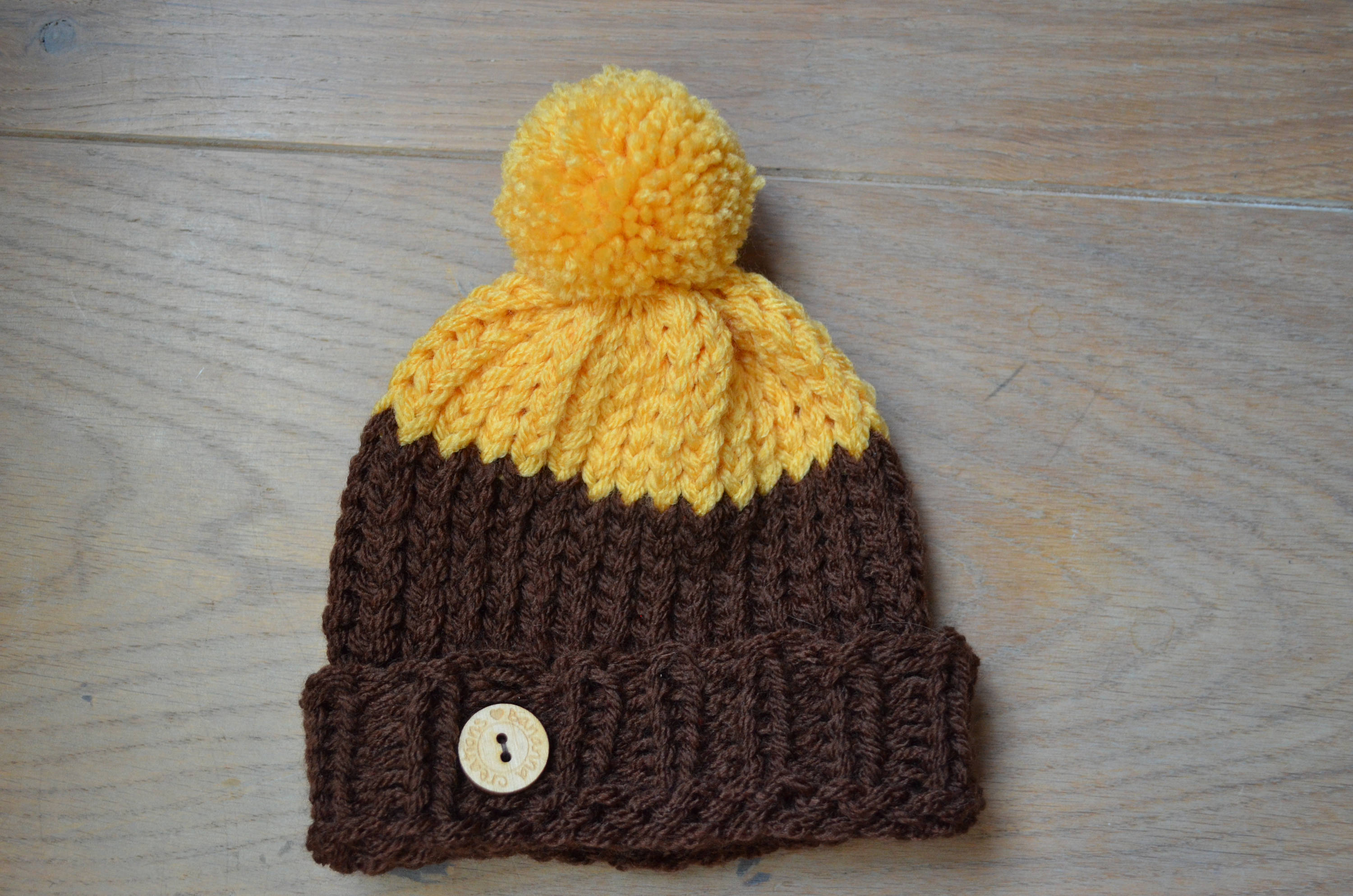brown newborn hat