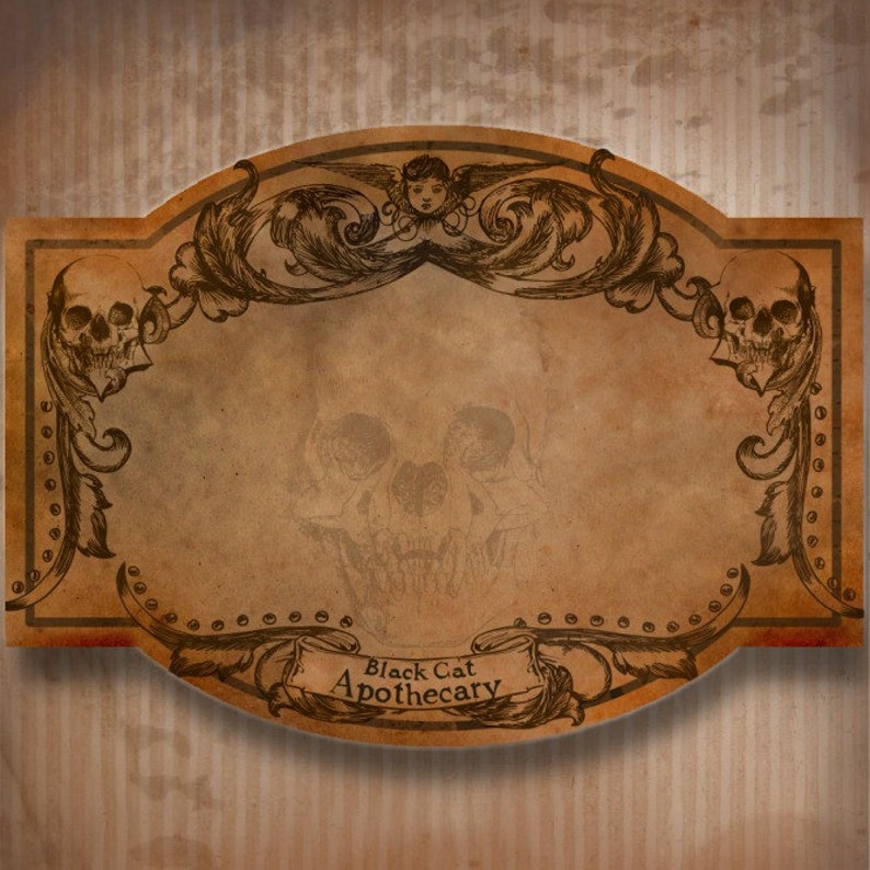 blank printable apothecary bottle labels digital downloadable etsy