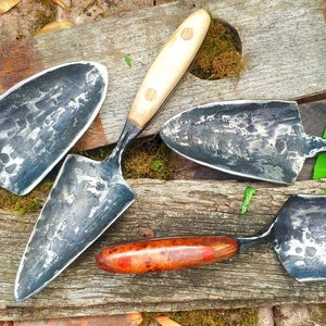 Hand Forged Heavy Duty Garden Trowel, Custom Made
