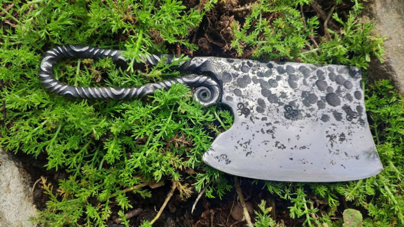 Hand Knife Herb Chopper Rustic Archaeology Inspired Etsy