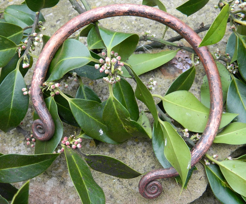 Bronze Age Hand Wrought Copper Torc or Neck Ring