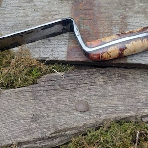 Krafse Crooked Hoe, Digging Hoe, Gardening or Archaeology, Blacksmith Made