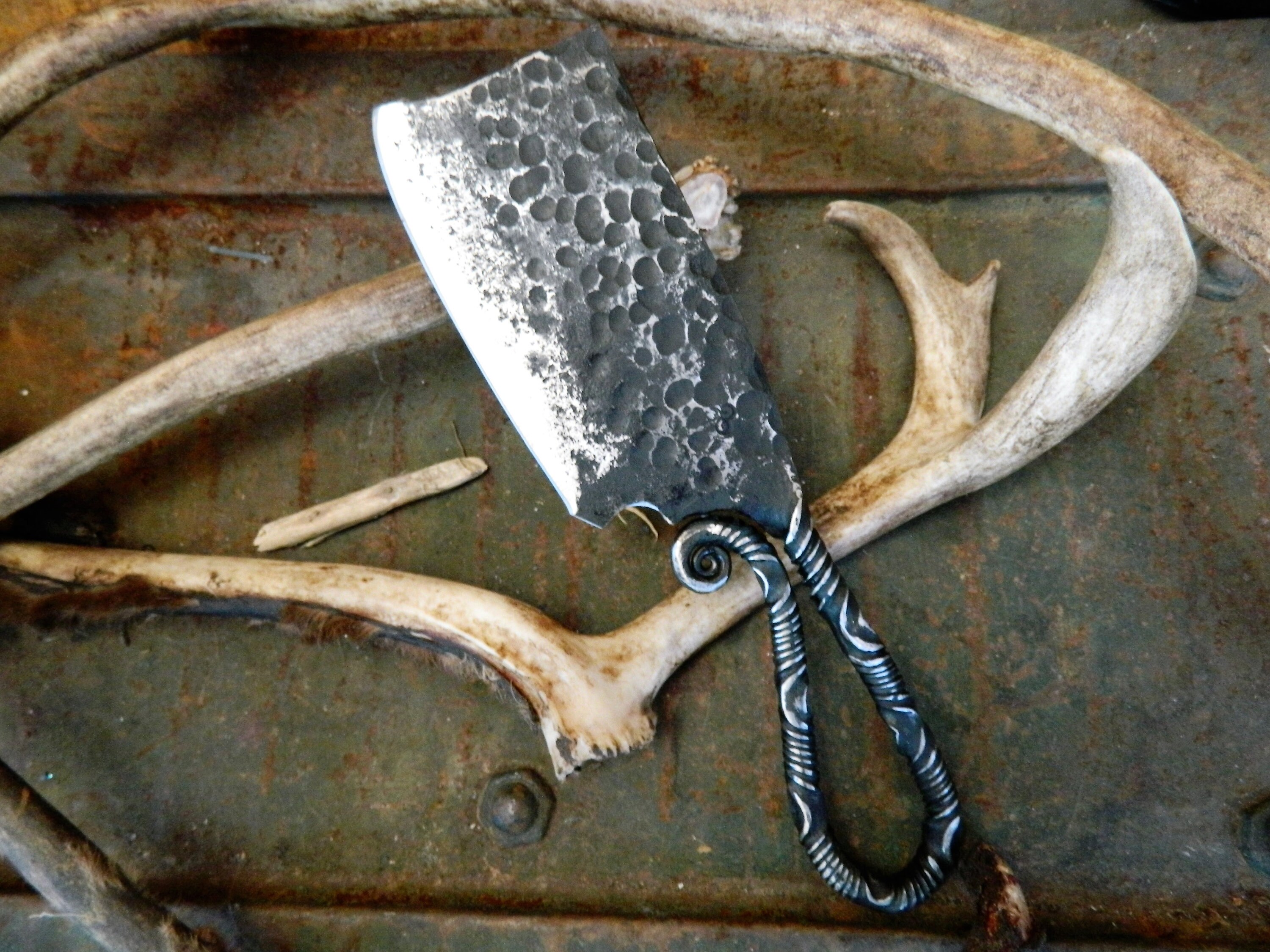 Hand Knife Herb Chopper Rustic Archaeology Inspired Etsy
