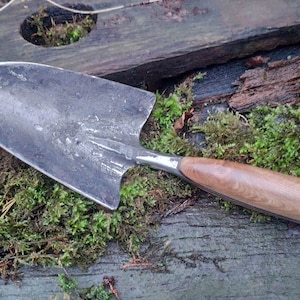Hand Forged Garden Trowel Handmade by Dr Zech, Custom Designs Available