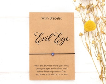 Evil Eye Bracelet, Black  String Bracelet, Adjustable Bracelet, Protection Bracelet, Red String Bracelet