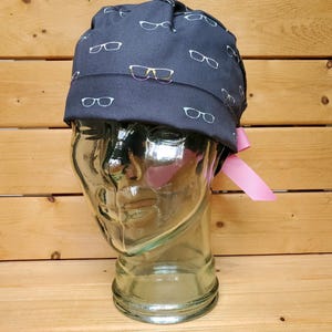 Scrub caps for women, scrub hat, scrub cap, pixie cap, ponytail cap ~ Sunglasses scrub hat ~ scrub hat eye doctor ~ eye surgery scrub hat