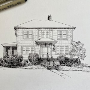 Architecture Pen and Ink Drawing