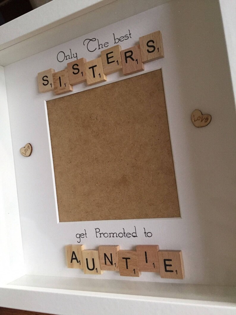 Only The Best Sisters Get Promoted To Auntie Box Frame Image 0