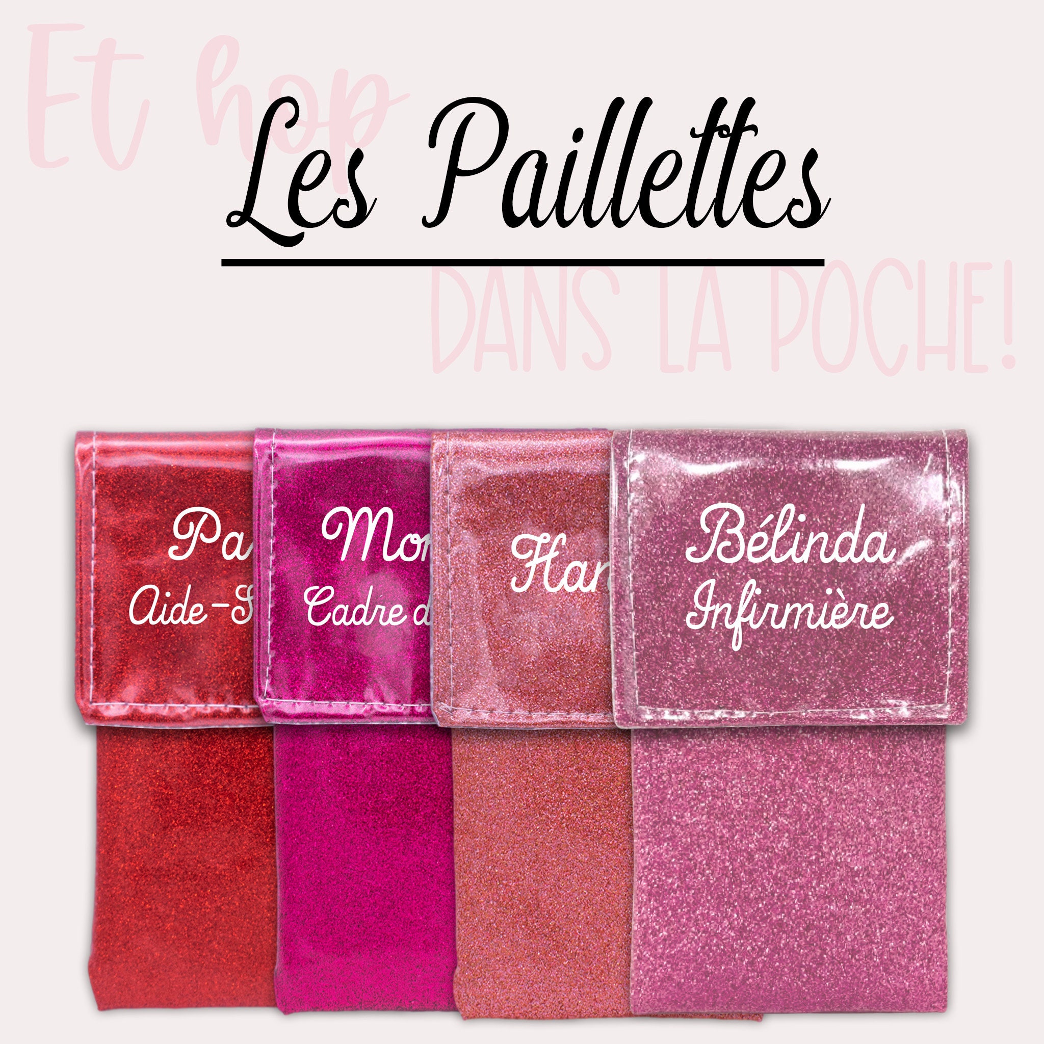 Pochette Top model de 5 stylos à paillettes - Stylo paillette - Creavea