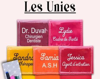 Et hop dans la poche - Pochette infirmière Pochette aimantée Pochette personnalisée Pochette soignant Pochette à crayons - UNIES