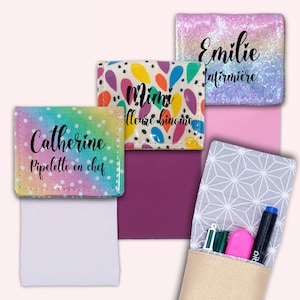 Y así, cabe en tu bolsillo: estuche para enfermera, estuche magnético, estuche personalizado, estuche para cuidador, estuche para lápices - ARCOÍRIS