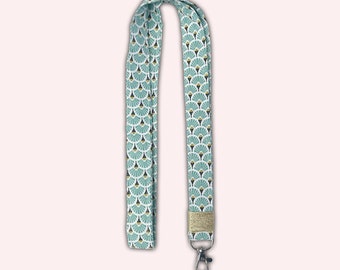 And hop Around the neck! - Wrist strap Neck strap Nurse key ring - And hop in the pocket! - ART DECO TURQUOISE