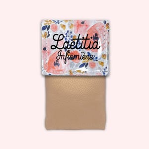 E così, entra in tasca - Astuccio per infermiere, astuccio magnetico, astuccio personalizzato, astuccio per badante, astuccio per matite - FLEUR AQUA